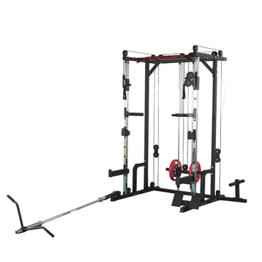 Power Cage w/ LAT Pulldown & 1400LBS Capacity Power Rack